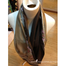 Double Side Printed Silk Scarf Men Scarf